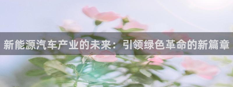 海贼王之娱乐摩根斯:新能源汽车产业的未来:引领绿色革命的新篇