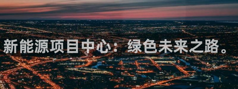 摩根娱乐50186叩杨:新能源项目中心:绿色未来之路。