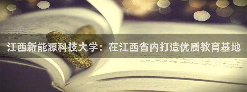 摩根娱乐套路:江西新能源科技大学:在江西省内打造优质教育基地